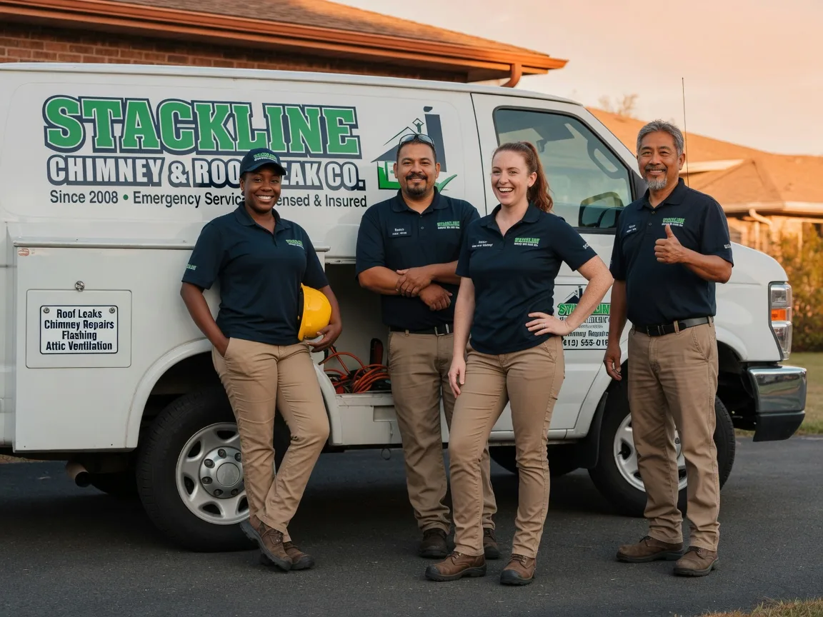 Chimney flashing repair company in Lawrence, MS